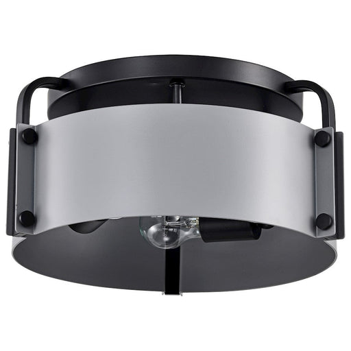 Nuvo Lighting Altos 3 Light 14" Semi Flush Mount, Gray/Matte Black - 60-7850