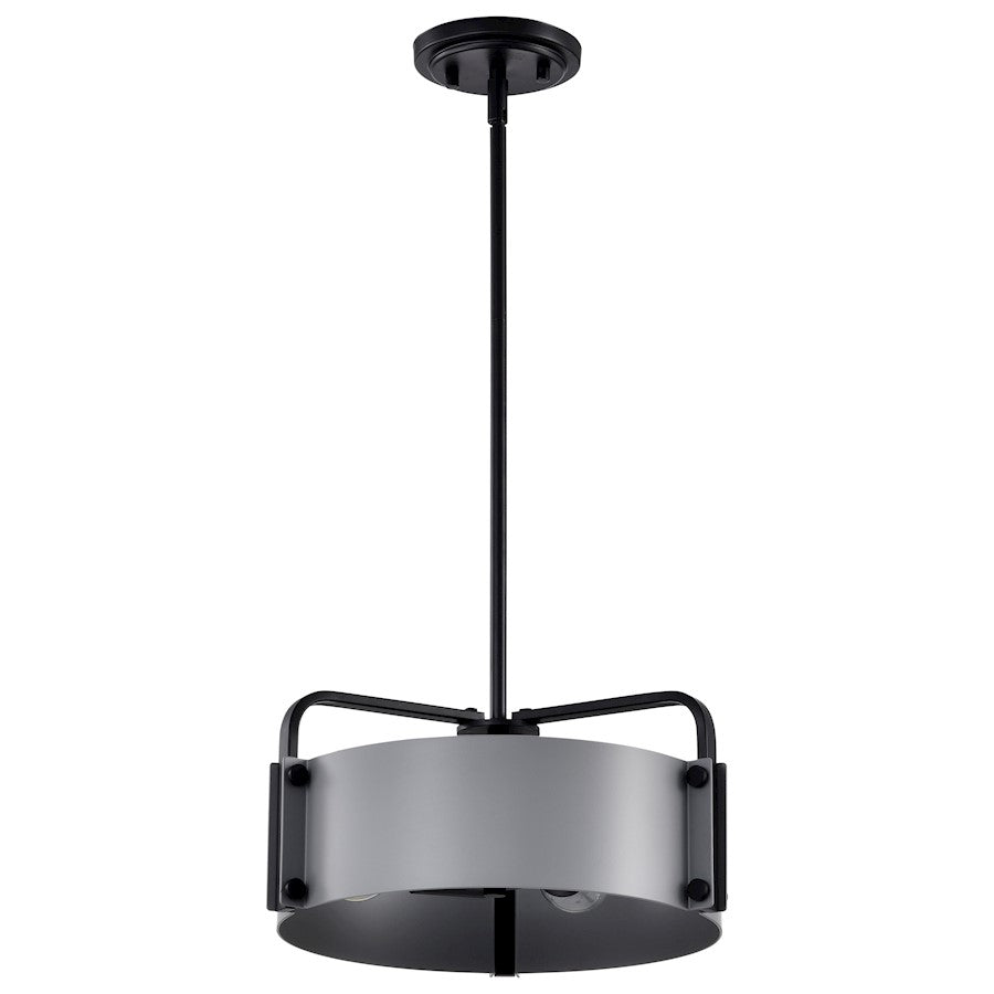 Nuvo Lighting Altos 3 Light Small Pendant, Gray/Matte Black - 60-7852