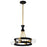 Nuvo Lighting Marsden Chandelier, Matte Black/Natural Brass