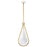 Nuvo Lighting Admiral 1 Light 10" Pendant, White/Brass/White Opal - 60-7923