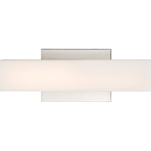 Nuvo Lighting Jess 12" LED Wall Sconce, White Acrylic Brushed Nickel - 62-1330