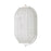 Nuvo Lighting LED Oval Bulk Head Fixture White, White Glass - 62-1410