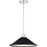 Nuvo Lighting Bette 1 Light LED Mini Pendant, Nickel/Black Metal Shade