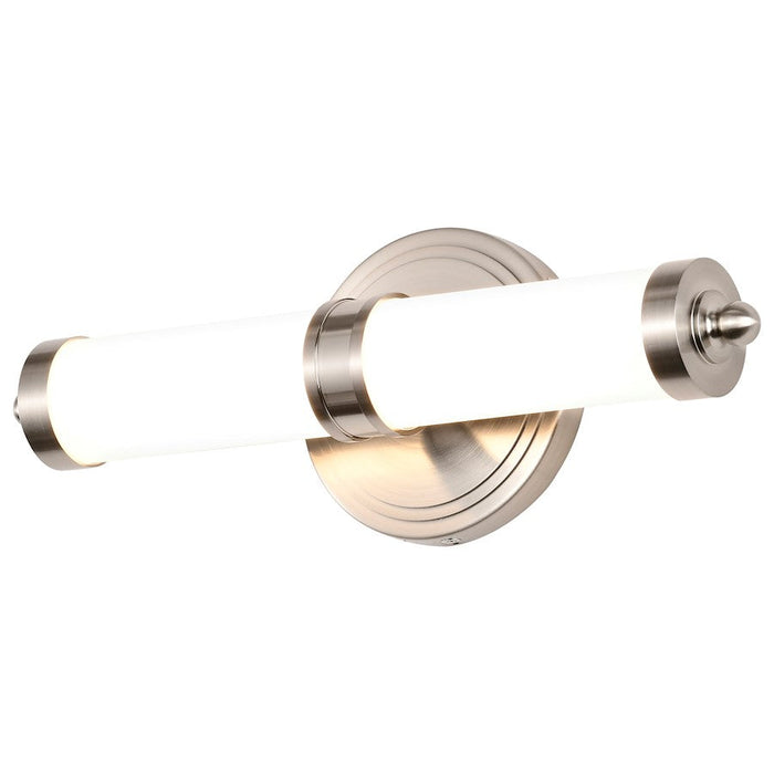 Nuvo Lighting Kagen LED Vanity, Brushed Nickel/White Acrylic Lens