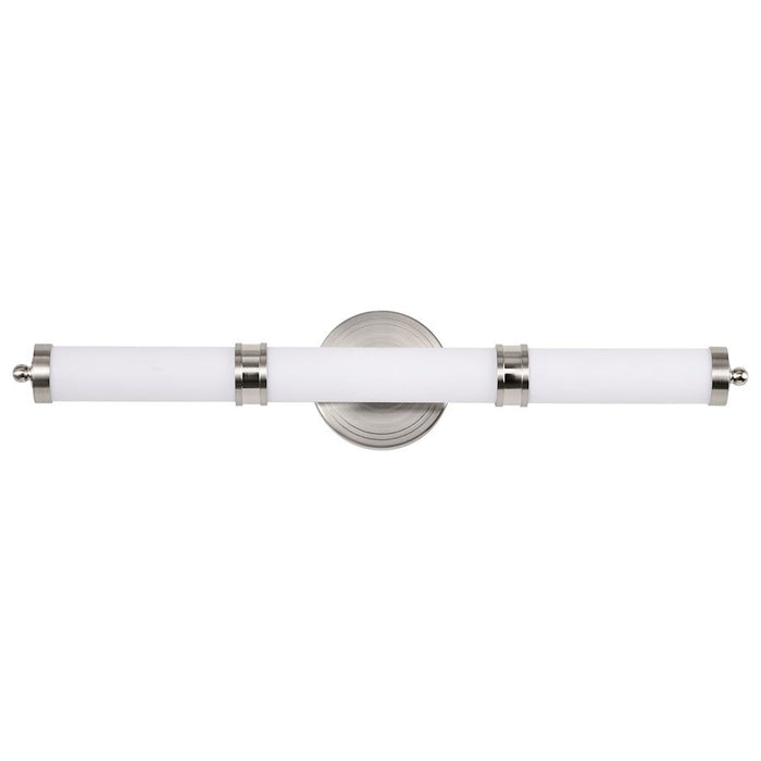 Nuvo Lighting Kagen LED Vanity, Brushed Nickel/White Acrylic Lens