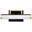 Nuvo Lighting Solano LED Vanity, Black/Brass/White Acrylic Lens