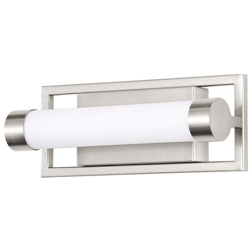 Nuvo Lighting Canal 12" LED Vanity, Brushed Nickel/White Acrylic Lens - 62-1541