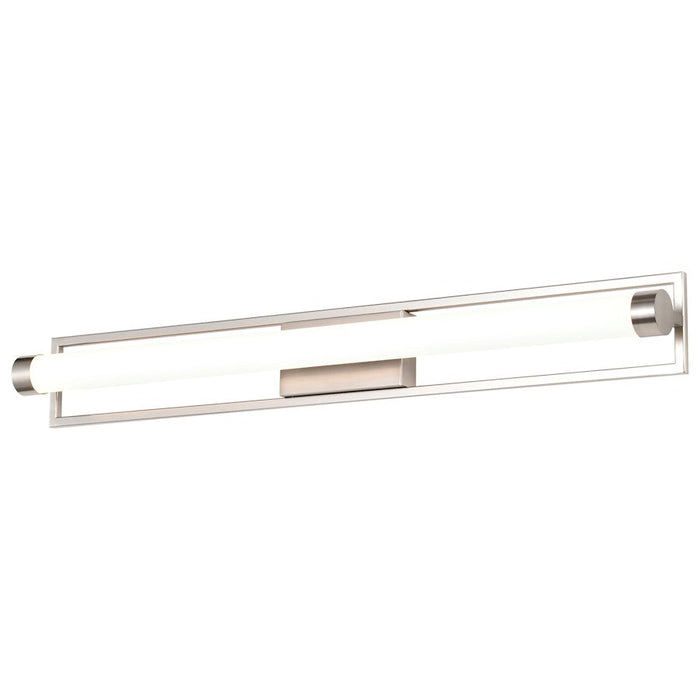 Nuvo Lighting Canal LED Vanity, Brushed Nickel/White Acrylic Lens