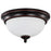 Nuvo Lighting Pi Center Lock LED Flush Mount, Bronze/Frosted