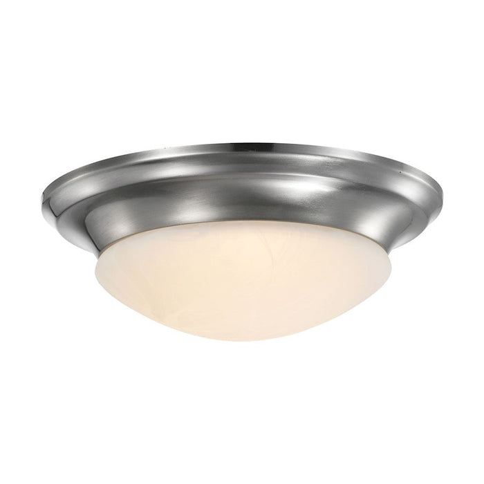 Nuvo Lighting 19W 11" LED Twist & Lock Flush Mount, Nickel/Frosted