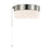 Nuvo Lighting 12W 8" LED Flush Mount/Pull Chain, Nickel/Frosted