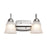 Nuvo Lighting 15W LED 2 Light Vanity, 3000K, Brushed Nickel/Alabaster - 62-1568