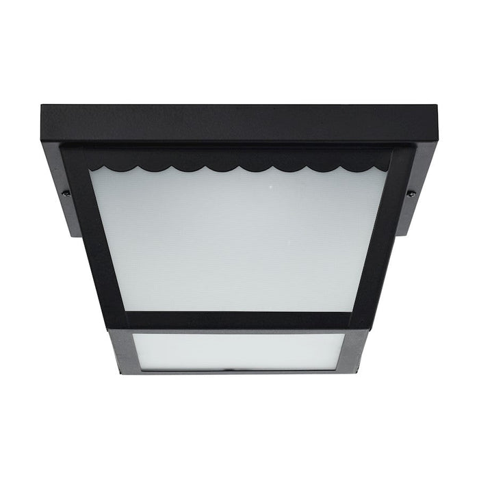 Nuvo Lighting 12W 9" LED Carport Flush Mount, 3000K Black/Frosted - 62-1572