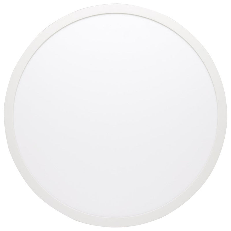 Nuvo Lighting Blink Pro Plus 19in 1-Light Flush Mount | Contemporary White Die-Cast Aluminum | Bedroom & Hallway | 19 x 19 x 1 in | Model 62-1778