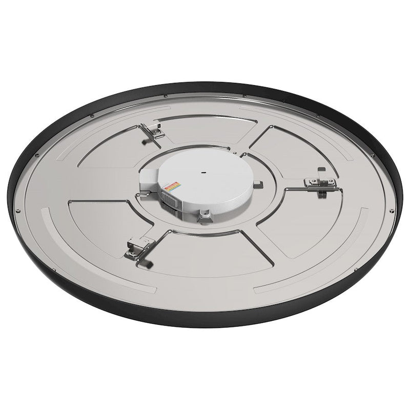 Nuvo Lighting Blink Pro Plus 19in Flush Mount | Contemporary Black Die-Cast Aluminum | Basement & Bathroom Utility Light | 2500-2640 | Model 62-1788