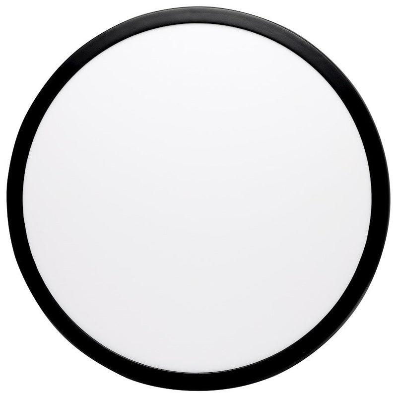 Nuvo Lighting Blink Pro Plus 19in Flush Mount | Contemporary Black Die-Cast Aluminum | Basement & Bathroom Utility Light | 2500-2640 | Model 62-1788