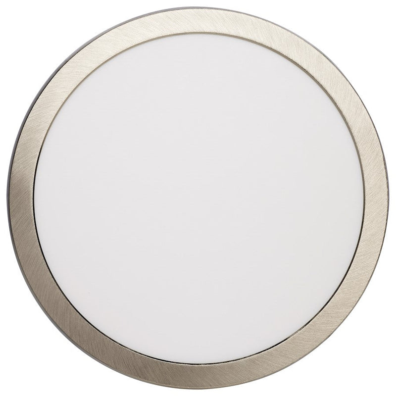 Nuvo Lighting Blink Pro Plus 12in 1-Light Flush Mount | Contemporary Brushed Nickel Die-Cast Aluminum CCT Selectable | Utility & Bathroom | Model 62-1796