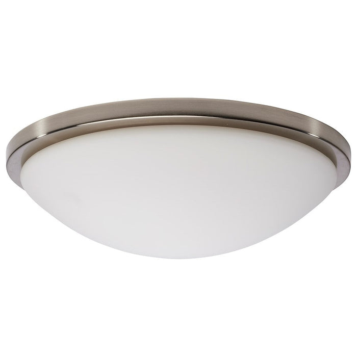 Nuvo Lighting Button 17" LED Flush Mount, Brushed Nickel - 62-1844