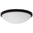 Nuvo Lighting Button 17" LED Flush Mount, Matte Black - 62-1944