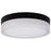 Nuvo Lighting Pi 9" LED Flush Mount, Black/Frosted Etched - 62-568