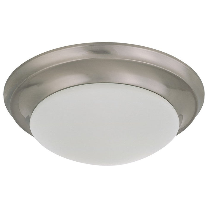 Nuvo Lighting 18W/Flush Mount Twist & Lock/LED/12", Nickel/Frosted - 62-686