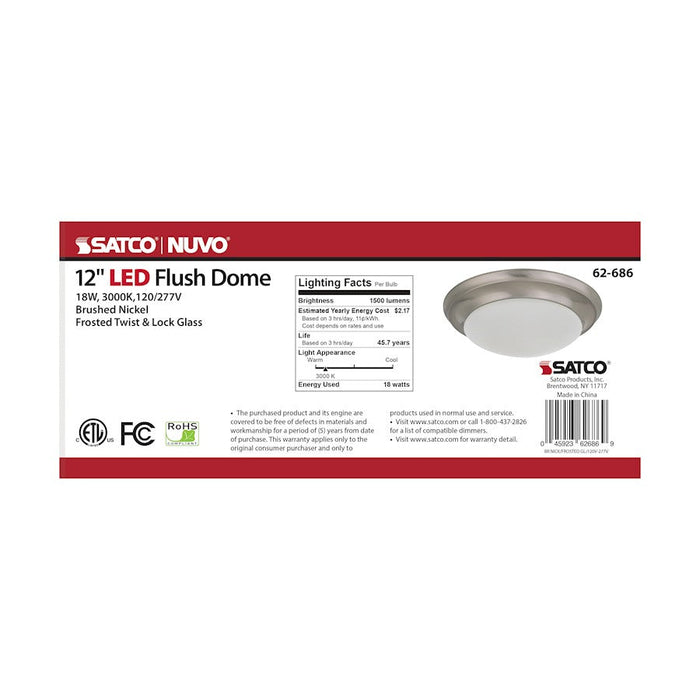 Nuvo Lighting Flush Mount Twist & Lock/Led