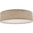 Nuvo Lighting LED Decor 15" Fabric Drum Flush, Beige Fabric Shade - 62-985R1