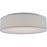 Nuvo Lighting LED Decor 15" Fabric Drum Flush, White Fabric Shade - 62-990R1