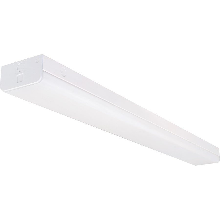 Nuvo Lighting LED 4' Strip, 40W, 4000K, White, KO & Emerg Back Up - 65-1152