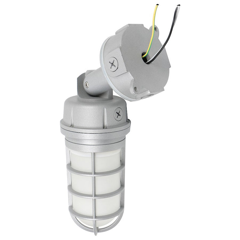 Nuvo Lighting LED Adj Vapor Tight Fixture 20W RGB Selectable | Utility Gray Finish | Indoor & Covered Patio Utility Light | 7 x 5 x 13 in | Model 65-551