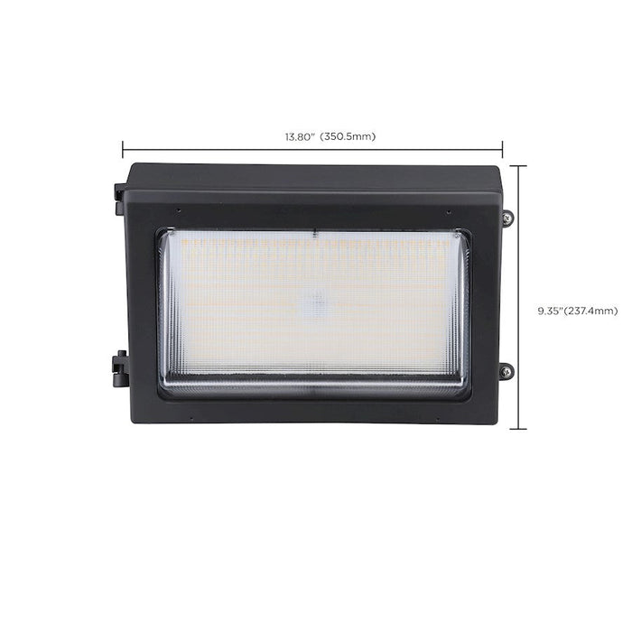 Nuvo Lighting Emergency Architectural LED Wall Pack, 3K/4K/5K, 120-277V