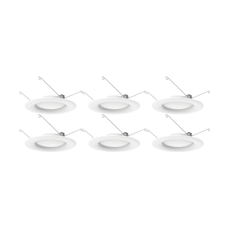 Nuvo Lighting 9.2W LED Downlight Retrofit 5-6"/90 CRI/3000K/ Pack of 6 - S11641