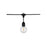Nuvo Lighting 24' LED String Light, 12-G25 Bulb/2000K/120V
