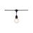 Nuvo Lighting 24' LED String Light, 12-G25 Bulb/2000K/120V