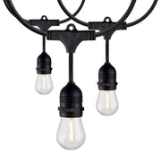 Nuvo Lighting 2 Pack 24' LED String Light, 12-S14 Bulb 2000K/120V - S8037