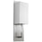 Oxygen Lighting Epoch 1 Light Sconce, 18W, Satin Nickel/Matte White - 2-5154-224