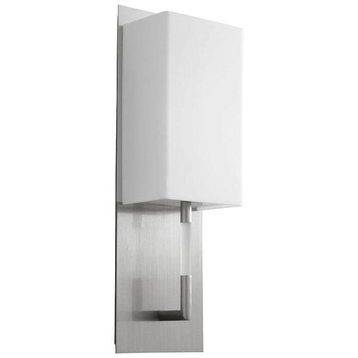 Oxygen Lighting Epoch 1 Light Sconce, 18W, Satin Nickel/Matte White - 2-5154-224