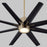 Oxygen Lighting Fleet 56" 8 Blade Fan, Aged Brass - 3-112-40