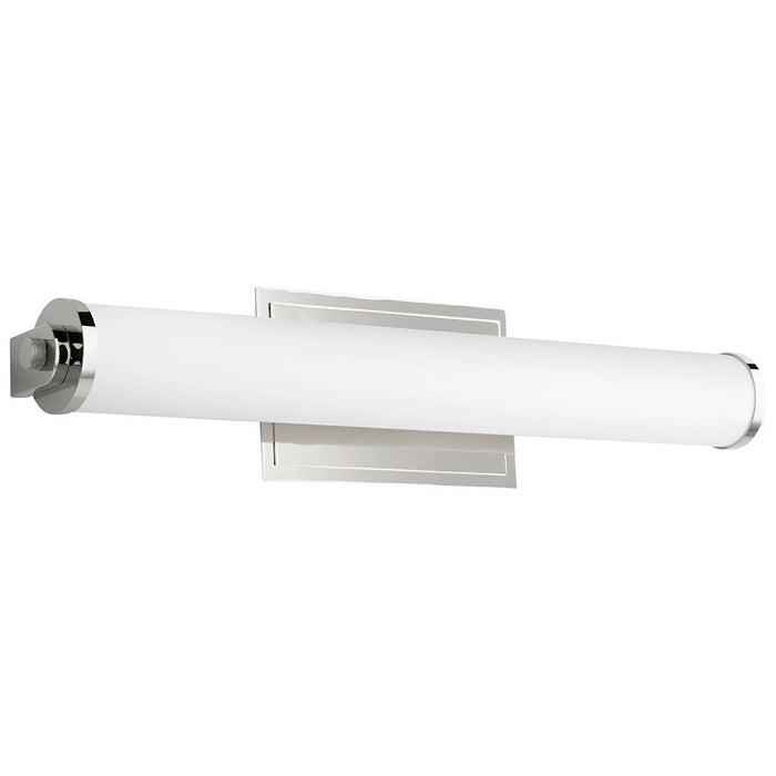 Oxygen Lighting Tempus 1 Light Sconce, Polished Nickel/White - 3-5001-20