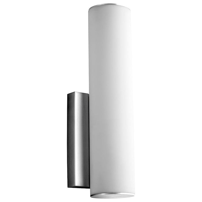 Oxygen Lighting Fugit 1 Light Sconce, Polished Nickel/Matte White - 3-5010-20