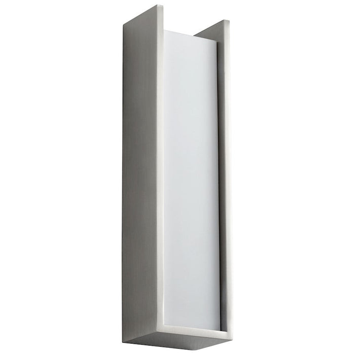 Oxygen Lighting Kiko 1 Light Sconce, Satin Nickel/Matte White - 3-545-24