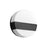 Oxygen Lighting Aurora 1 Light Sconce, Black/Matte White - 3-551-15