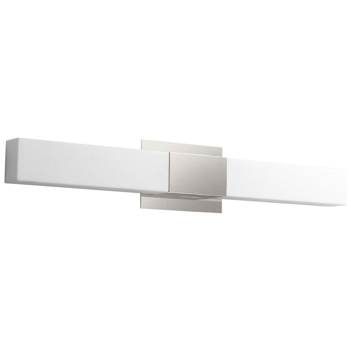 Oxygen Lighting Vega 2 Light vanity, Polished Nickel/Matte White - 3-569-20