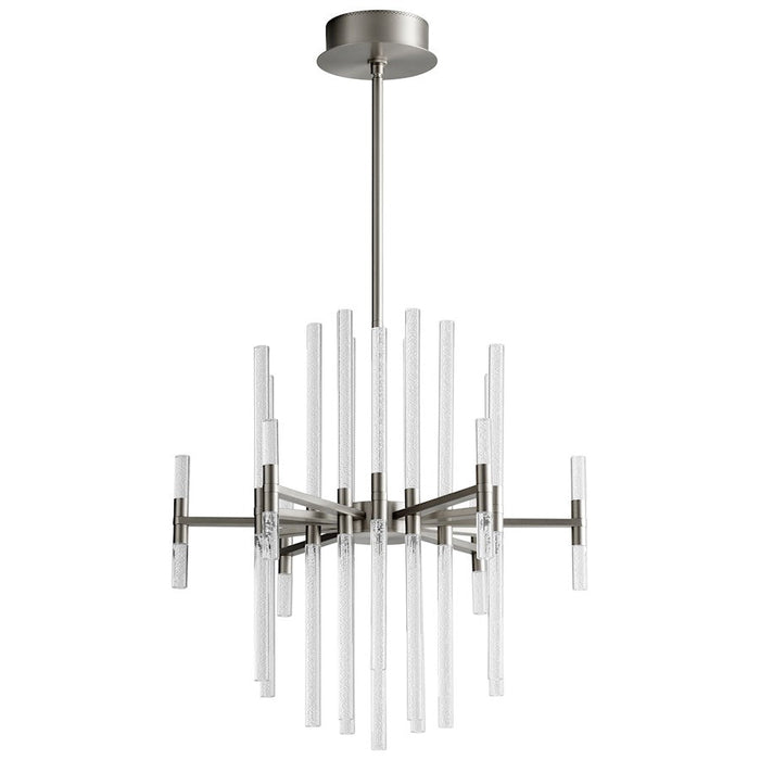 Oxygen Lighting Miro 37 Light LED Ceiling Mount, Satin Nickel - 3-605-24