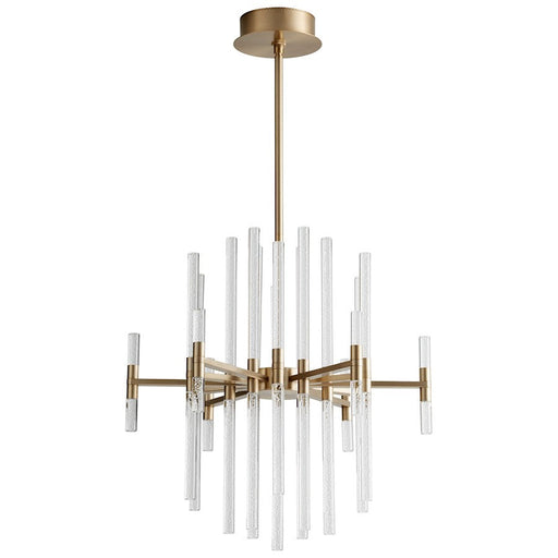 Oxygen Lighting Miro 37 Light LED Ceiling Mount, Aged Brass - 3-605-40