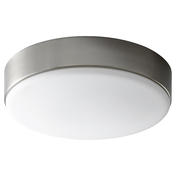 Oxygen Lighting Journey 1 Light 14" Ceiling Mount, Nickel/White Opal - 3-623-24