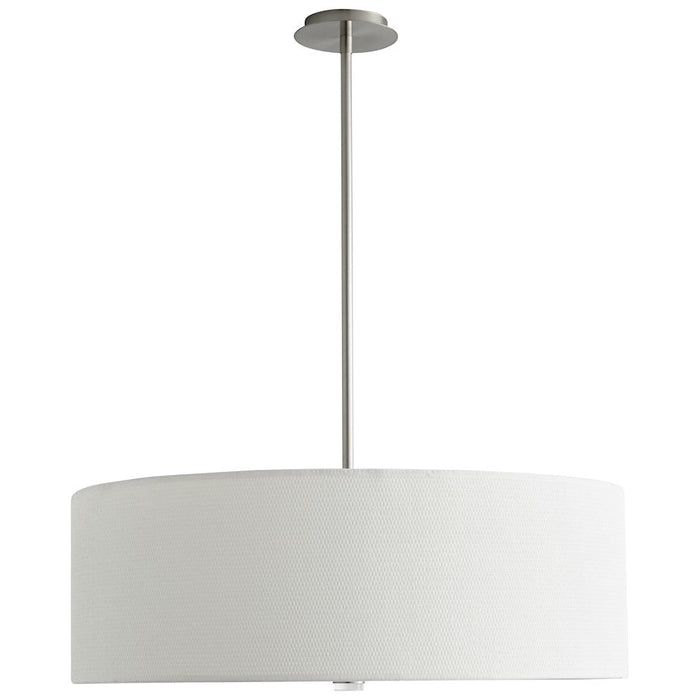 Oxygen Lighting Echo 4 Light Pendant, Nickel/White Grass Acrylic - 3-640-24