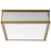 Oxygen Lighting Modulo 2 Light Ceiling Mount, Aged Brass/Matte White - 3-683-40