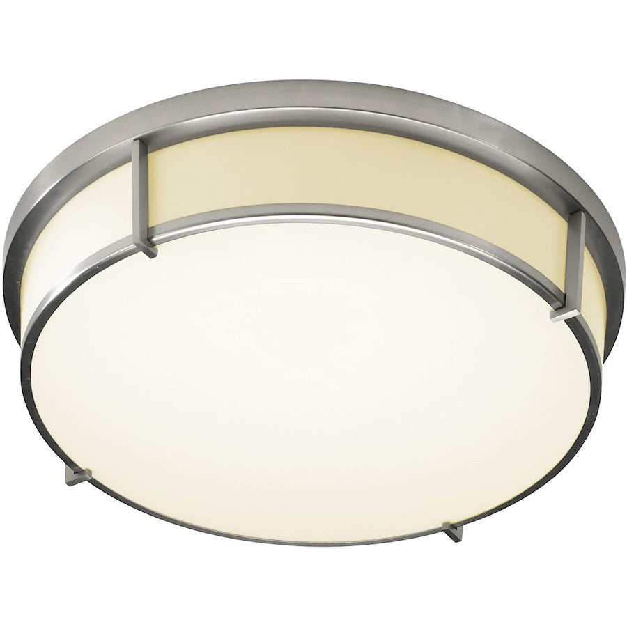 Oxygen Lighting iO 2 Light Ceiling Mount, Aged Brass/Matte White - 3-689-40