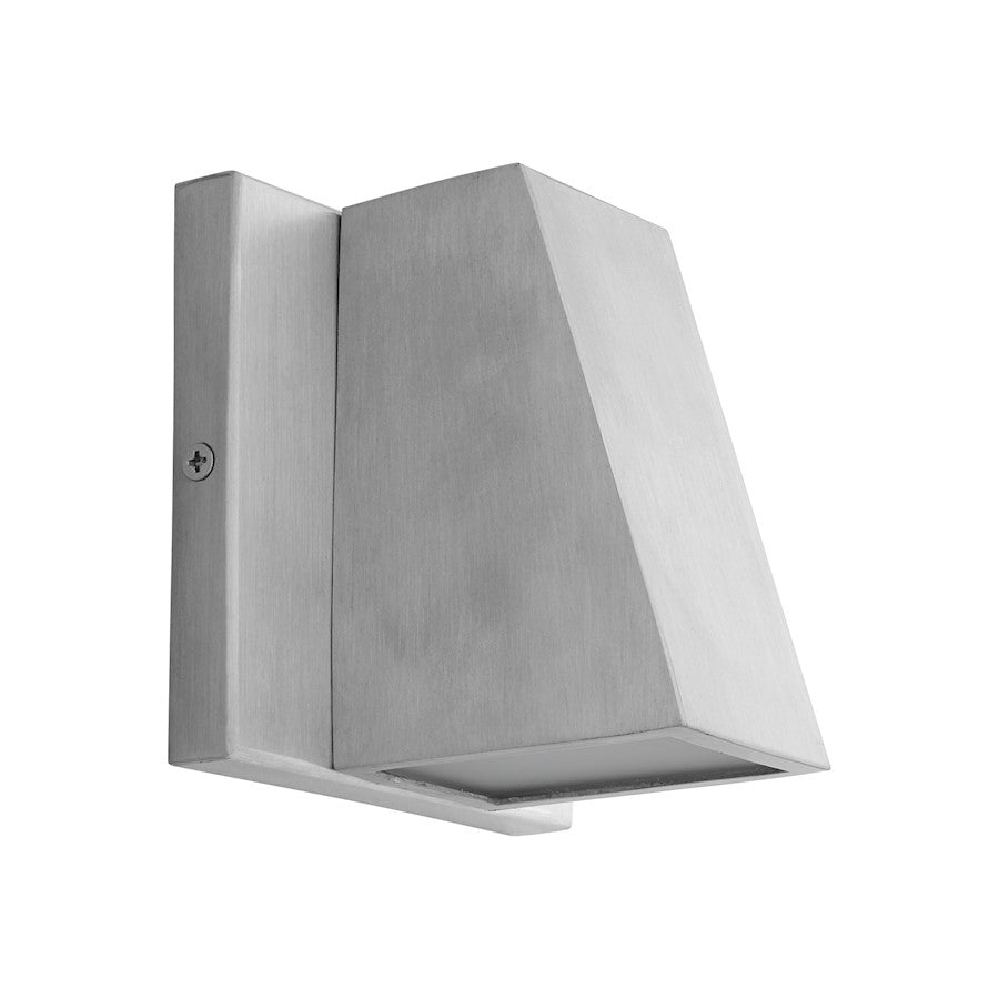 Oxygen Lighting Titan 1 Light LED Exterior Sconce, Brushed Aluminum - 3-708-16